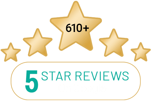 5 star reviews on google and facebook