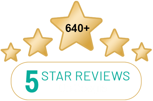 5 Star Reviews on Google and Facebook