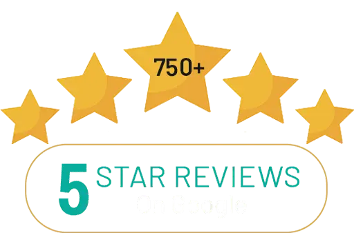 5 Star Reviews on Google and Facebook