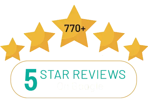 5 star reviews on google and facebook